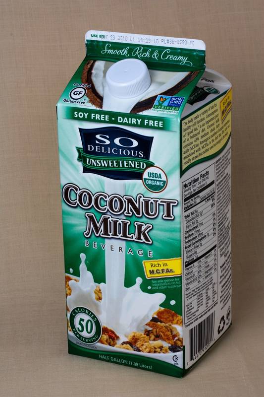 Coconut Milk Beverage, per 100g