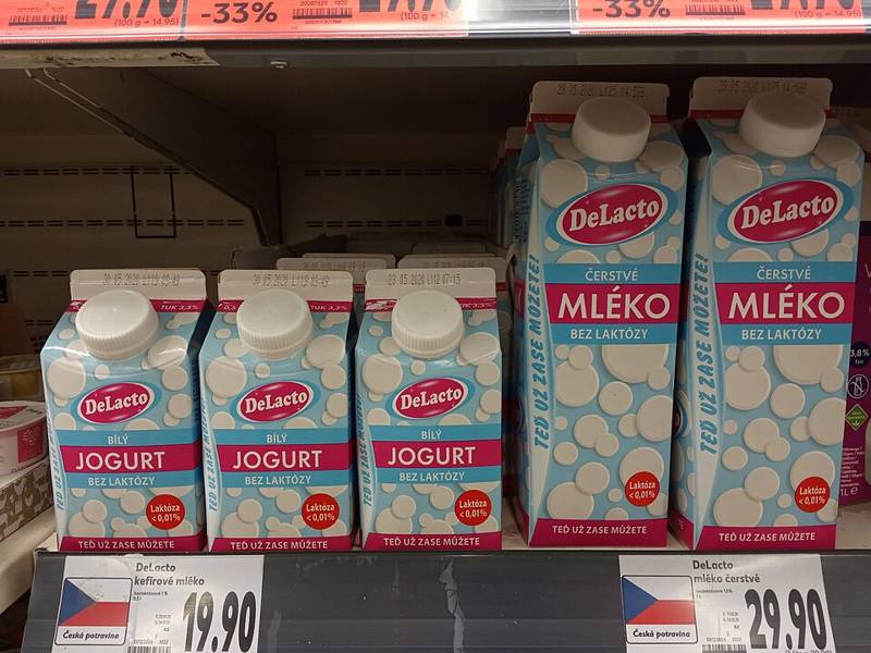 Lactose-Free Milk (Lactaid), per 100g