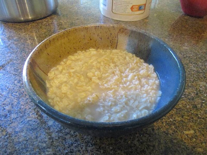 Steel-Cut Oatmeal (cooked), Cooked from dry, no salt